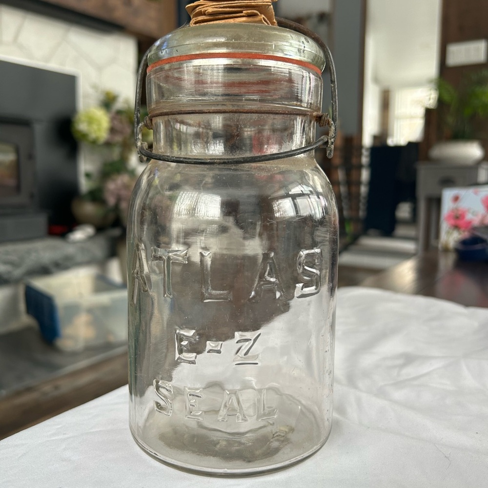 Vintage,Atlas,E-Z Seal Mason Jar